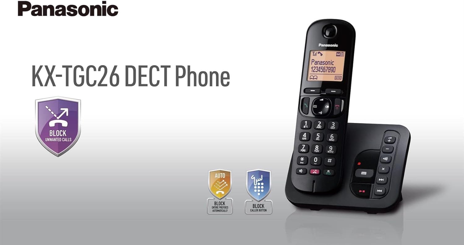 Teléfono inalámbrico digital Panasonic con contestador automático - KX-TGC260